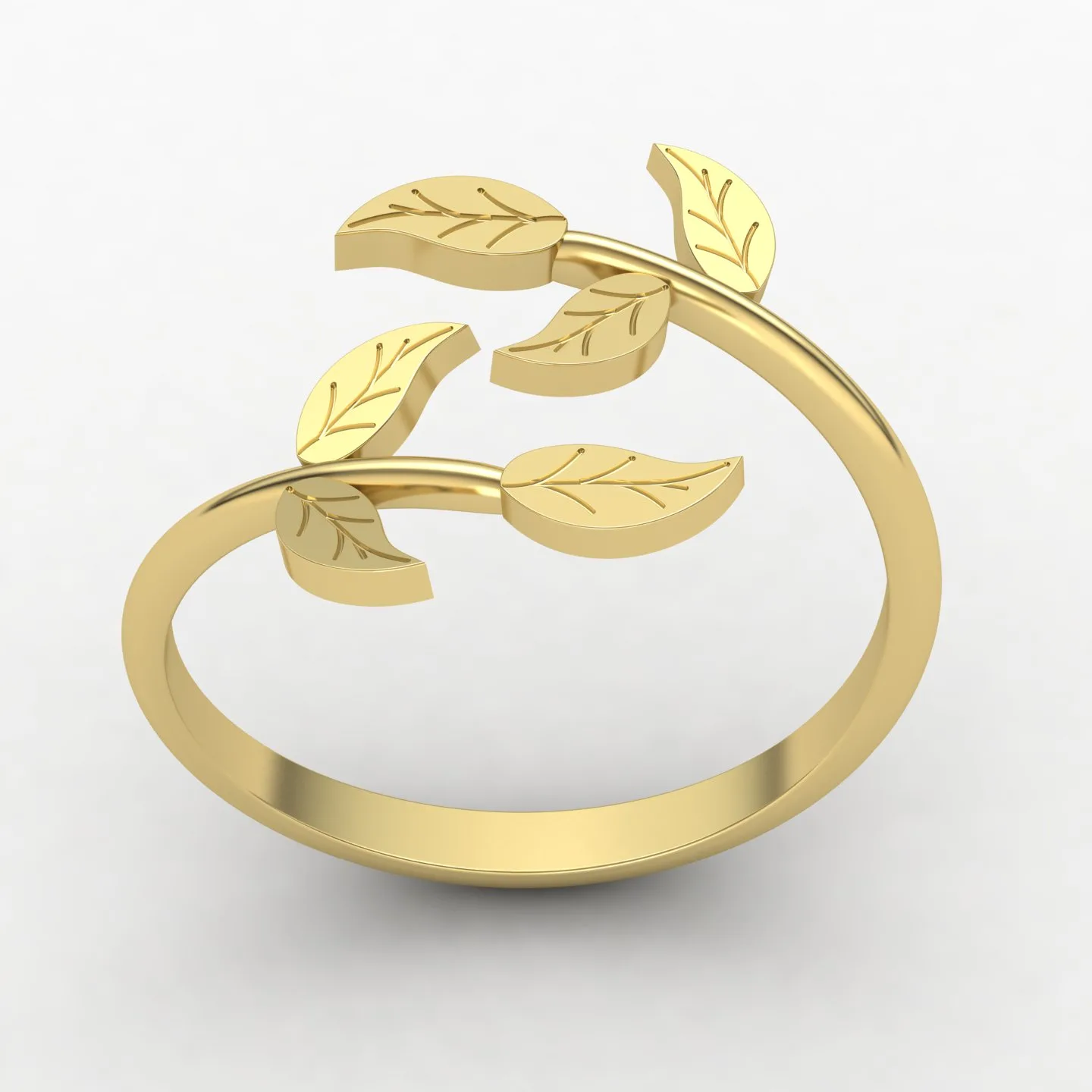 Leaf Ring Code 03 04 05 3D Model — image 8