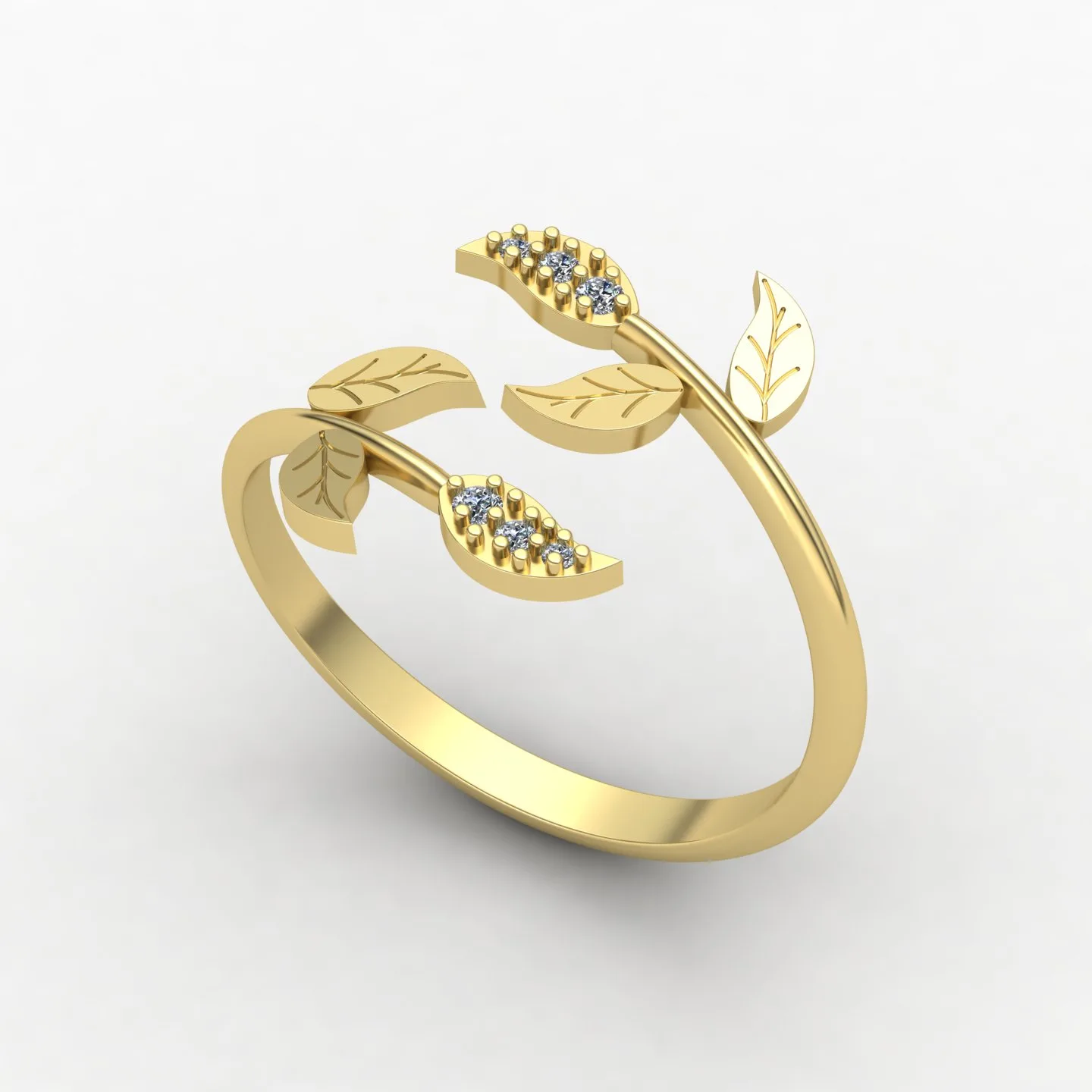 Leaf Ring Code 03 04 05 3D Model — image 10