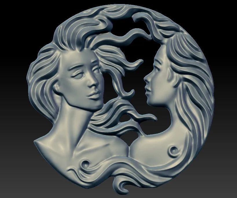 Symbol Birth Month Khardad Magrit 3D Model