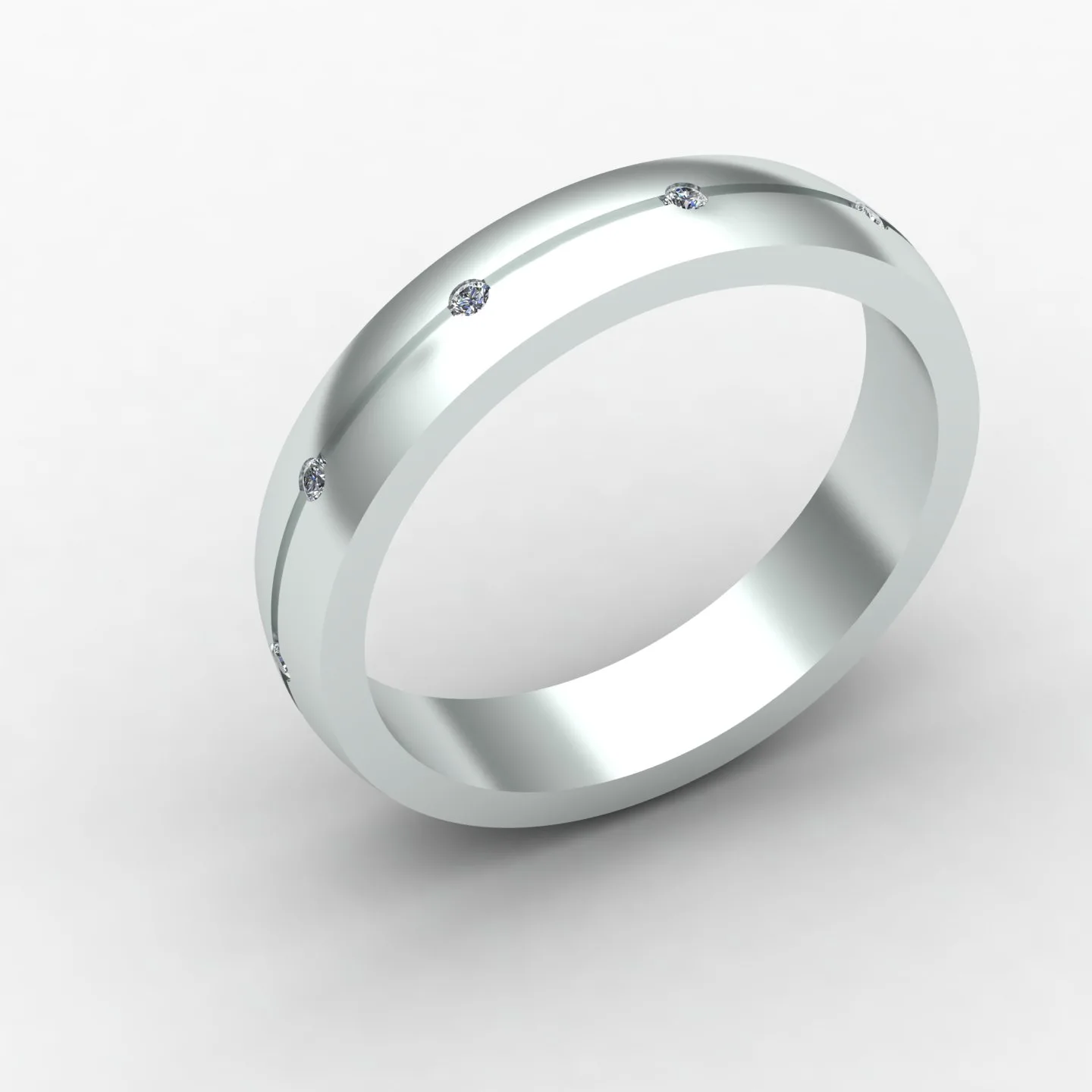 Minimal Women's Ring Code 09 3D Model — image 4