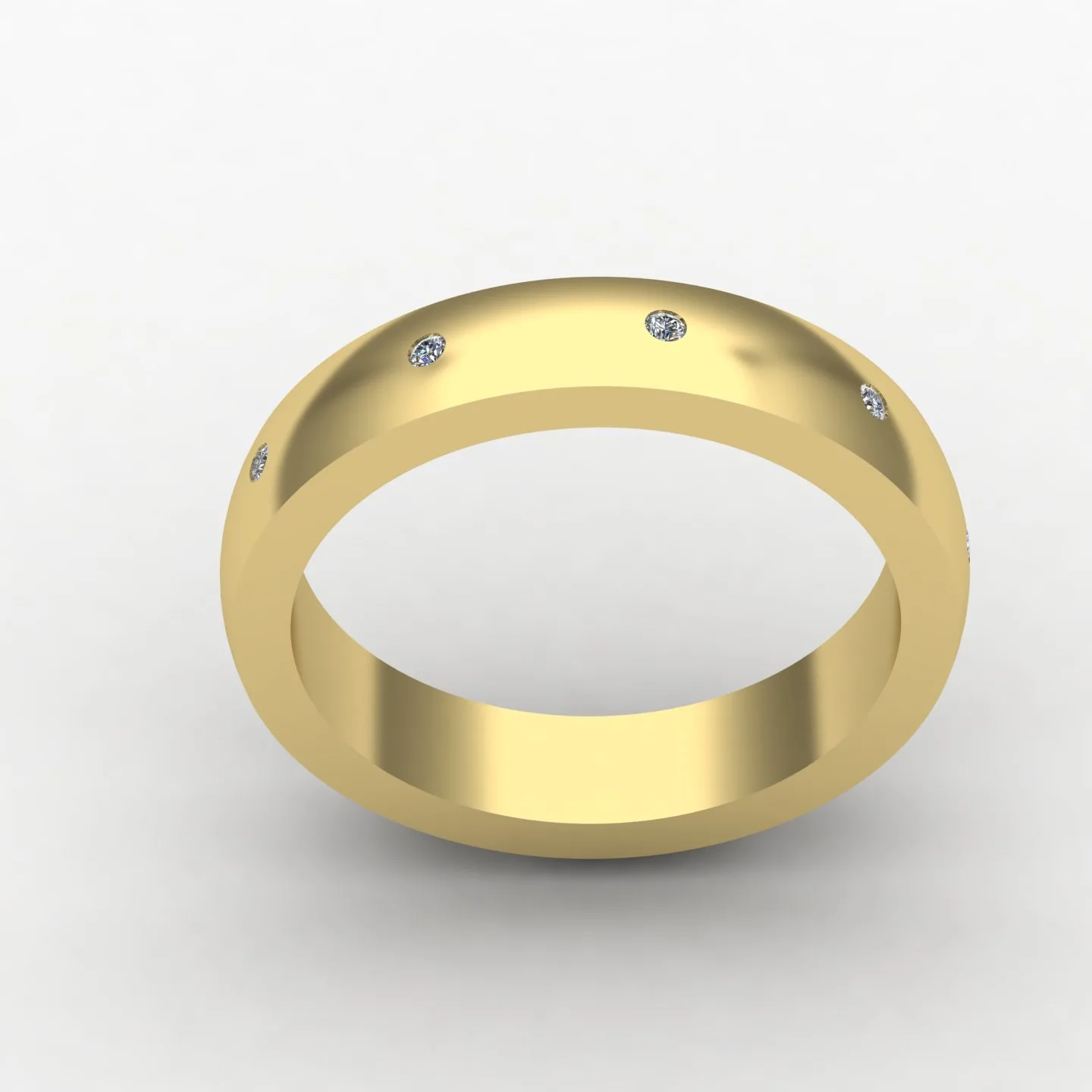 Minimal Women's Ring Code 09 3D Model — image 12