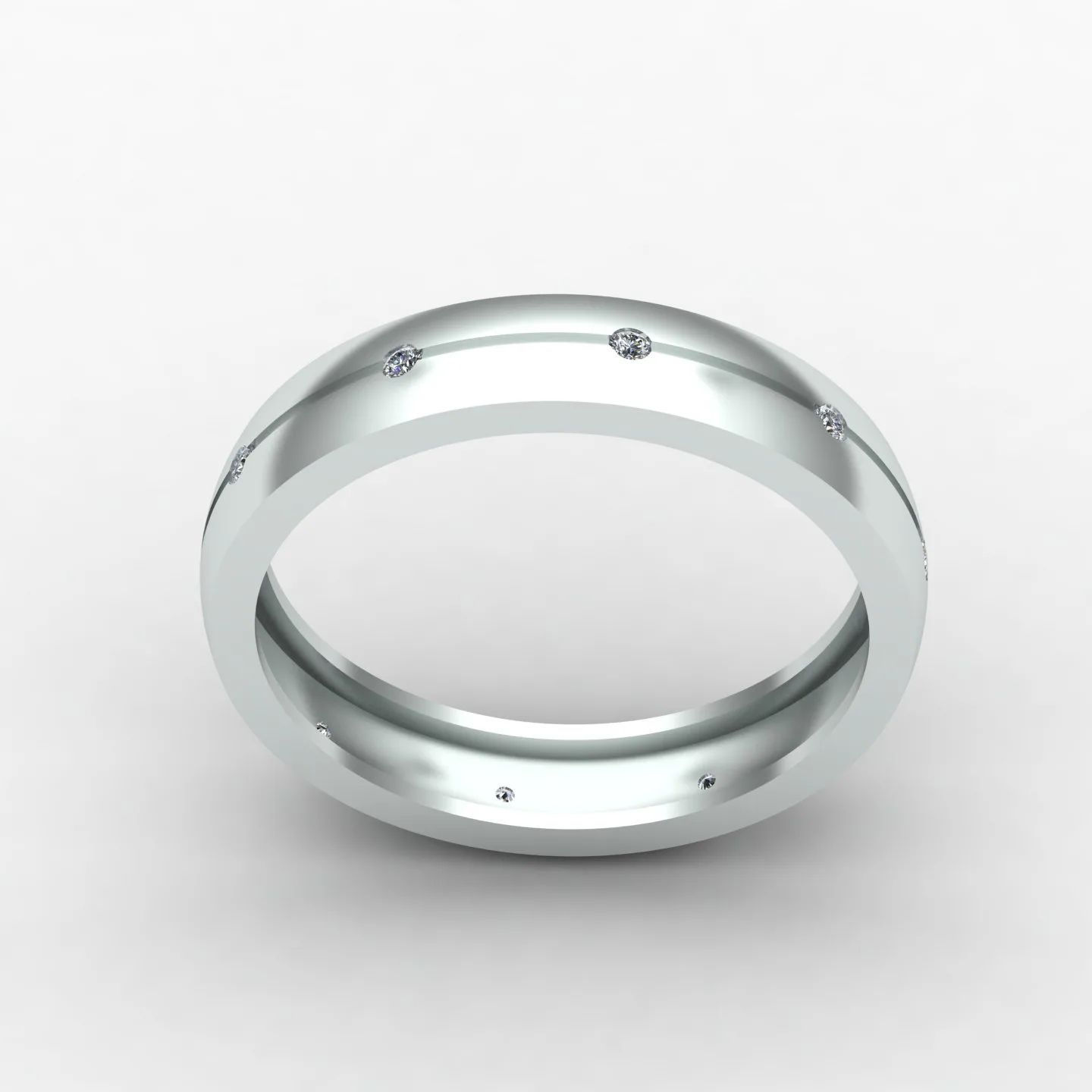 Minimal Women's Ring Code 09 3D Model — image 7