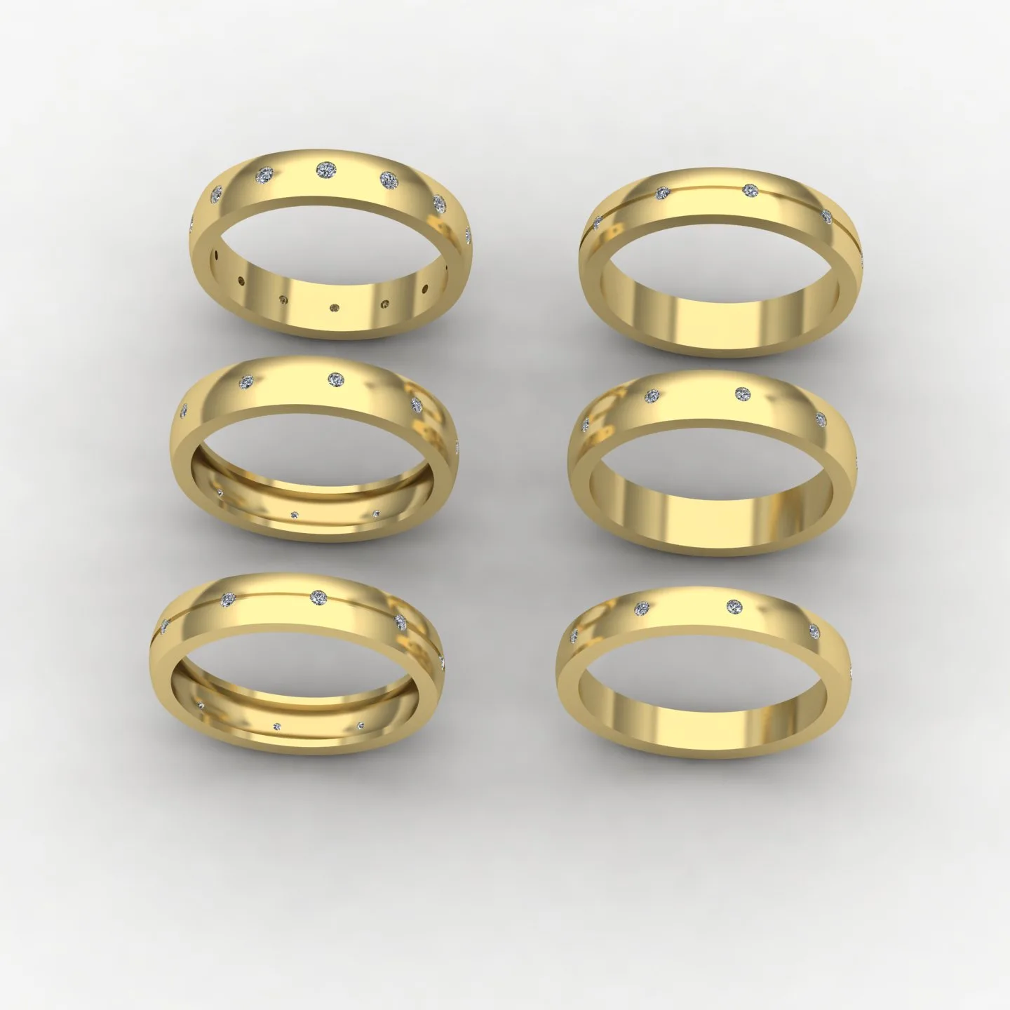 Minimal Women's Ring Code 09 3D Model — image 3