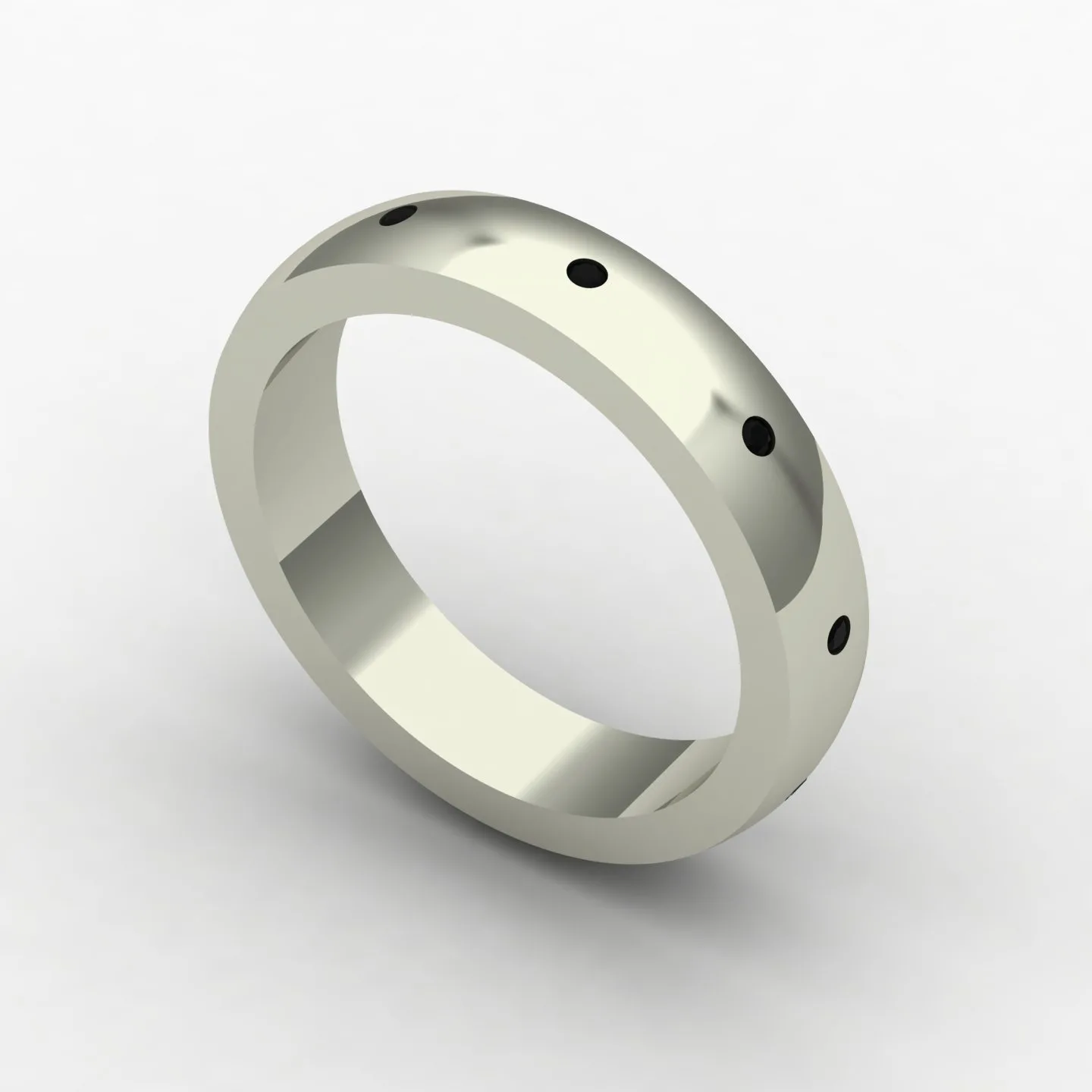 Minimal Women's Ring Code 09 3D Model — image 10