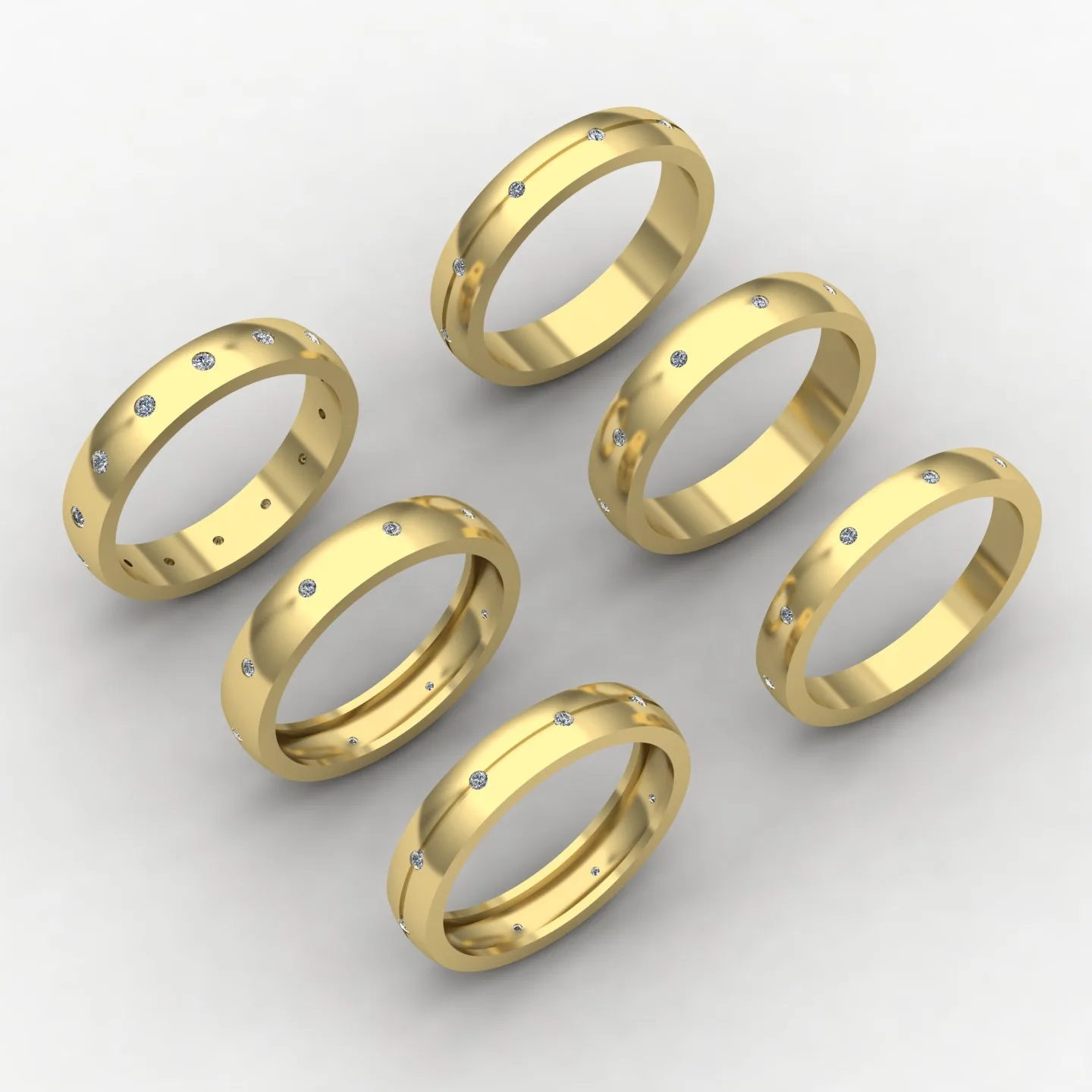 Minimal Women's Ring Code 09 3D Model — image 16