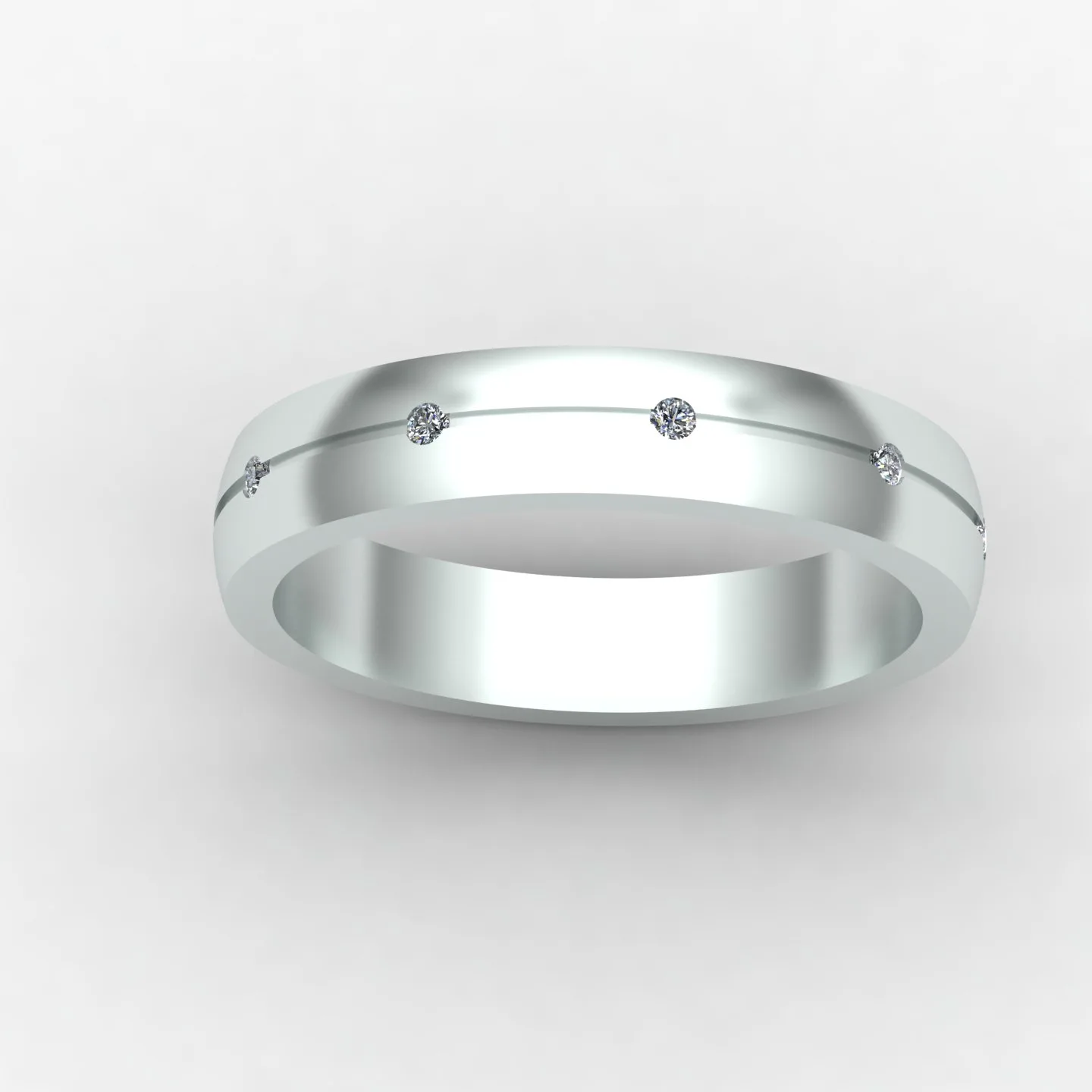 Minimal Women's Ring Code 09 3D Model — image 5