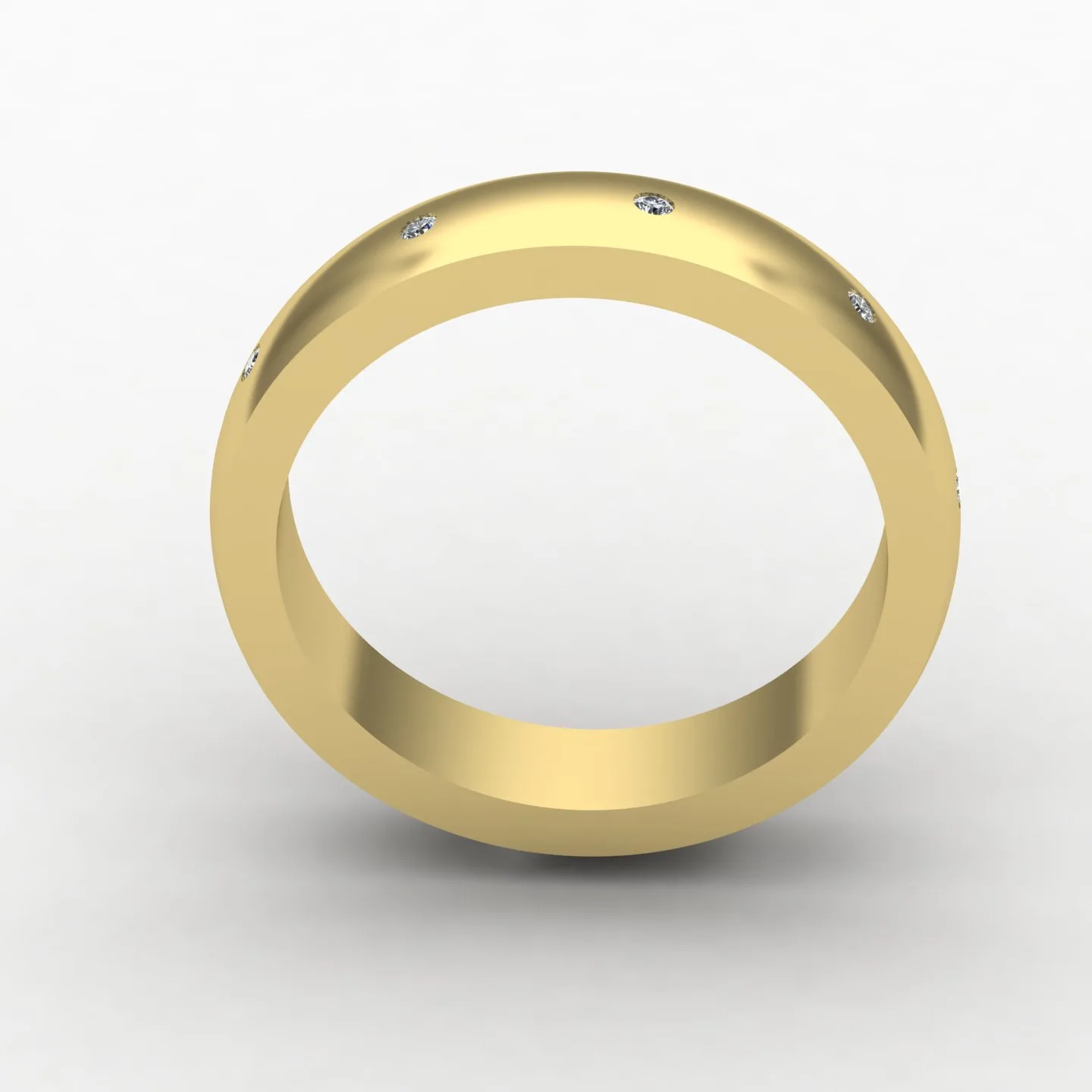 Minimal Women's Ring Code 09 3D Model — image 13