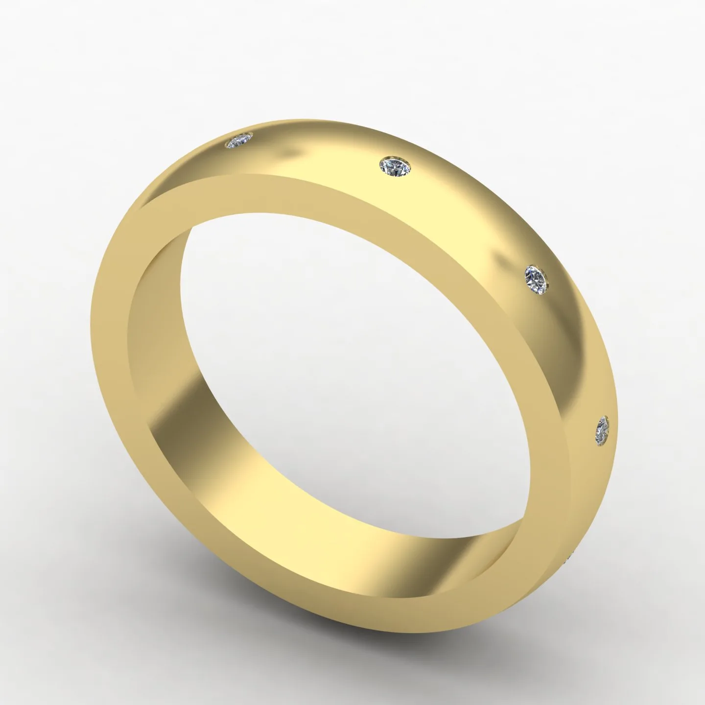 Minimal Women's Ring Code 09 3D Model — image 14