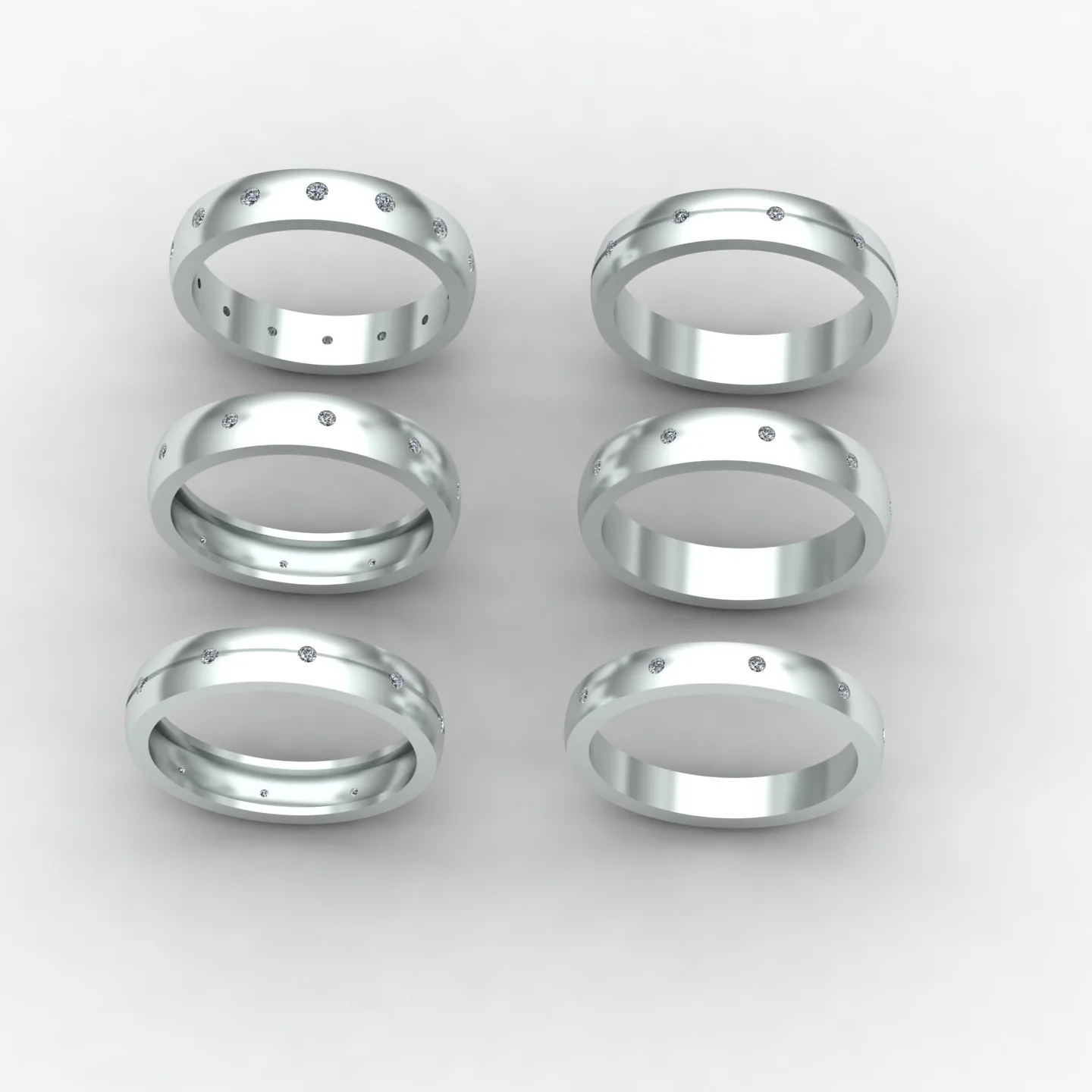 Minimal Women's Ring Code 09 3D Model — image 2