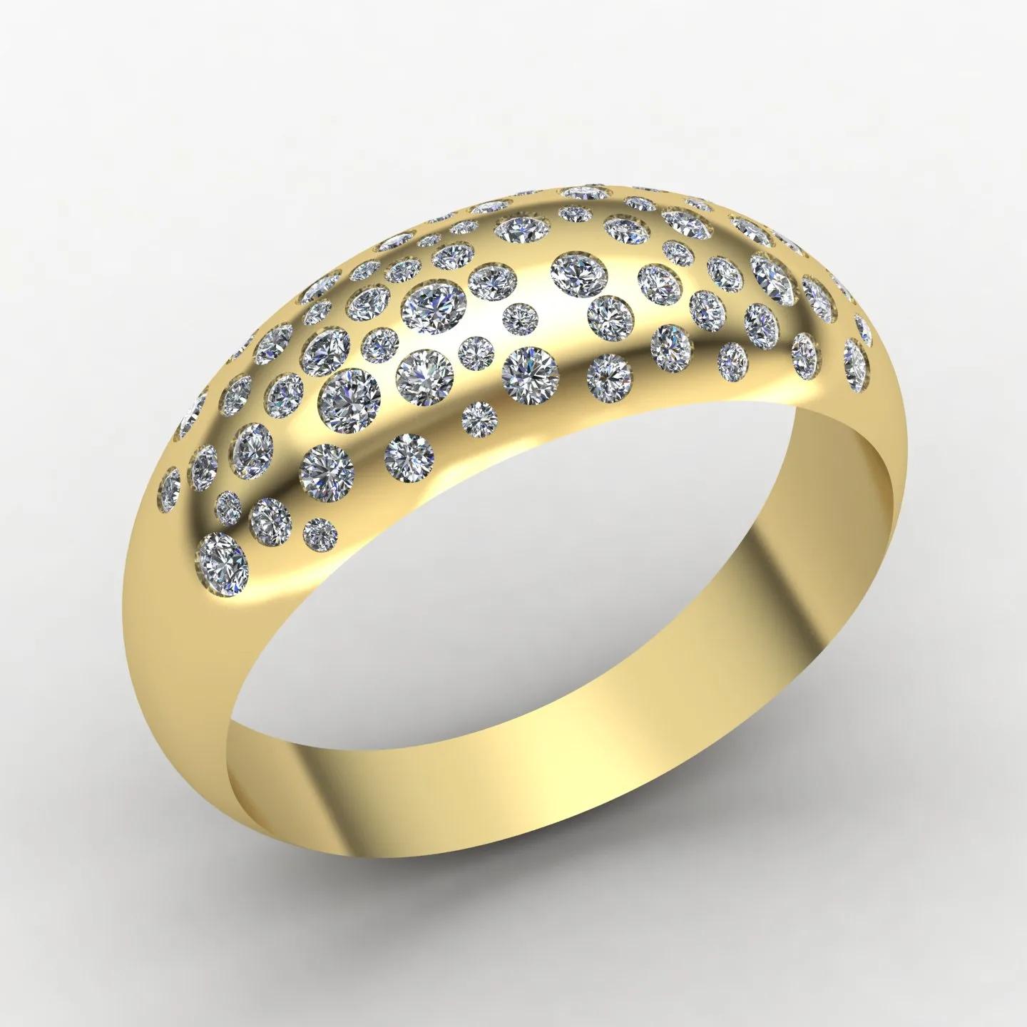 Ganbdi Ring Code 01 3D Model