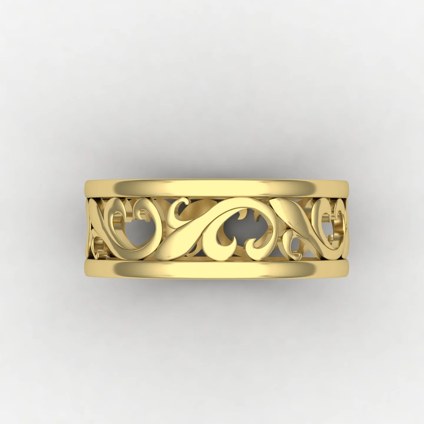 Women's Men's Wedding Band Set Code 01 3D Model — image 7