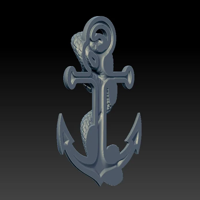 Snake Anchor SA 3D Model — image 3