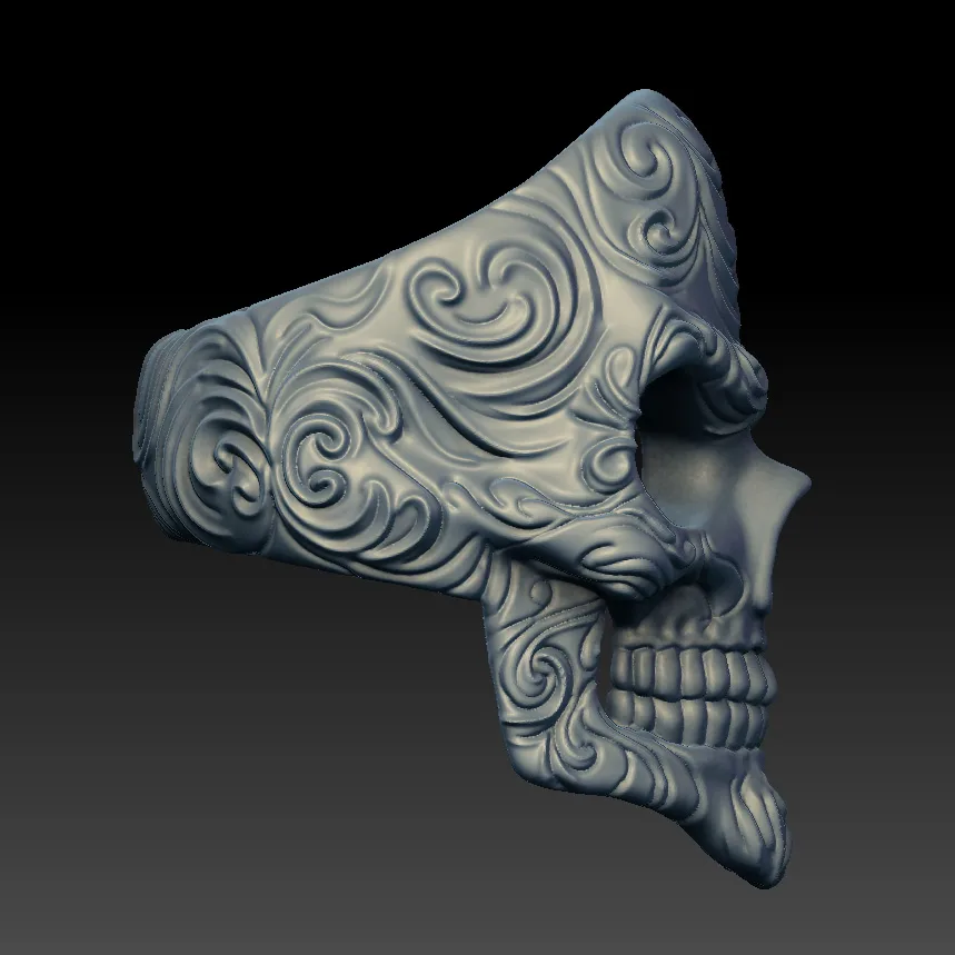 Skeleton Ring SK-01 3D Model — image 4