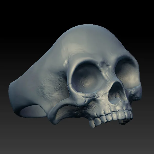 Skeleton Ring SK-02 3D Model — image 2