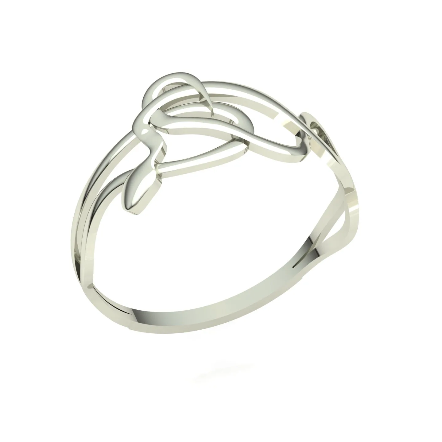 Snake Bangl Set Ring 3D Model — image 5