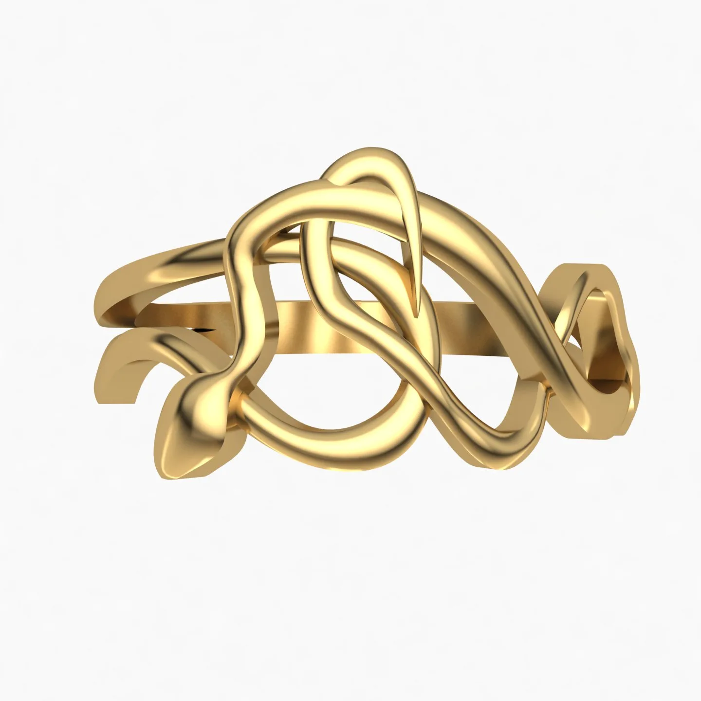 Snake Bangl Set Ring 3D Model — image 10