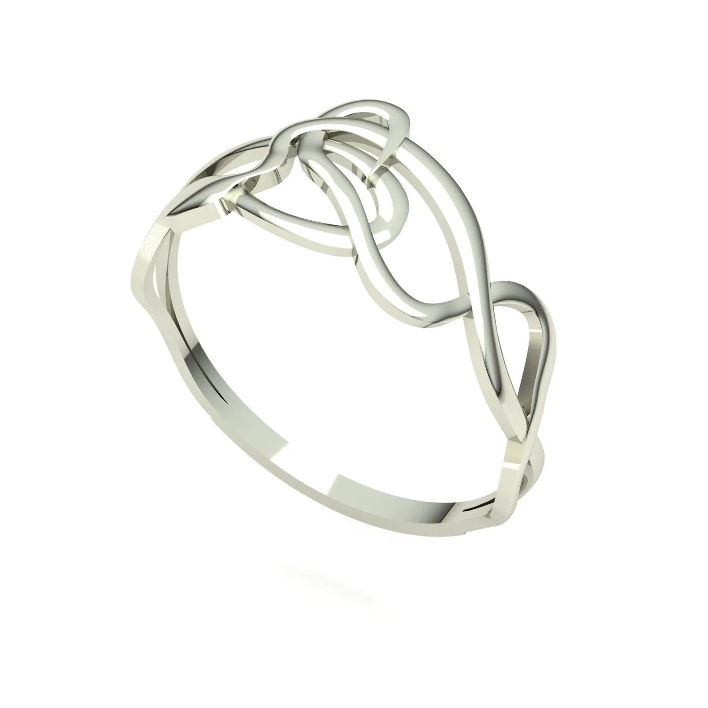 Snake Bangl Set Ring 3D Model — image 6