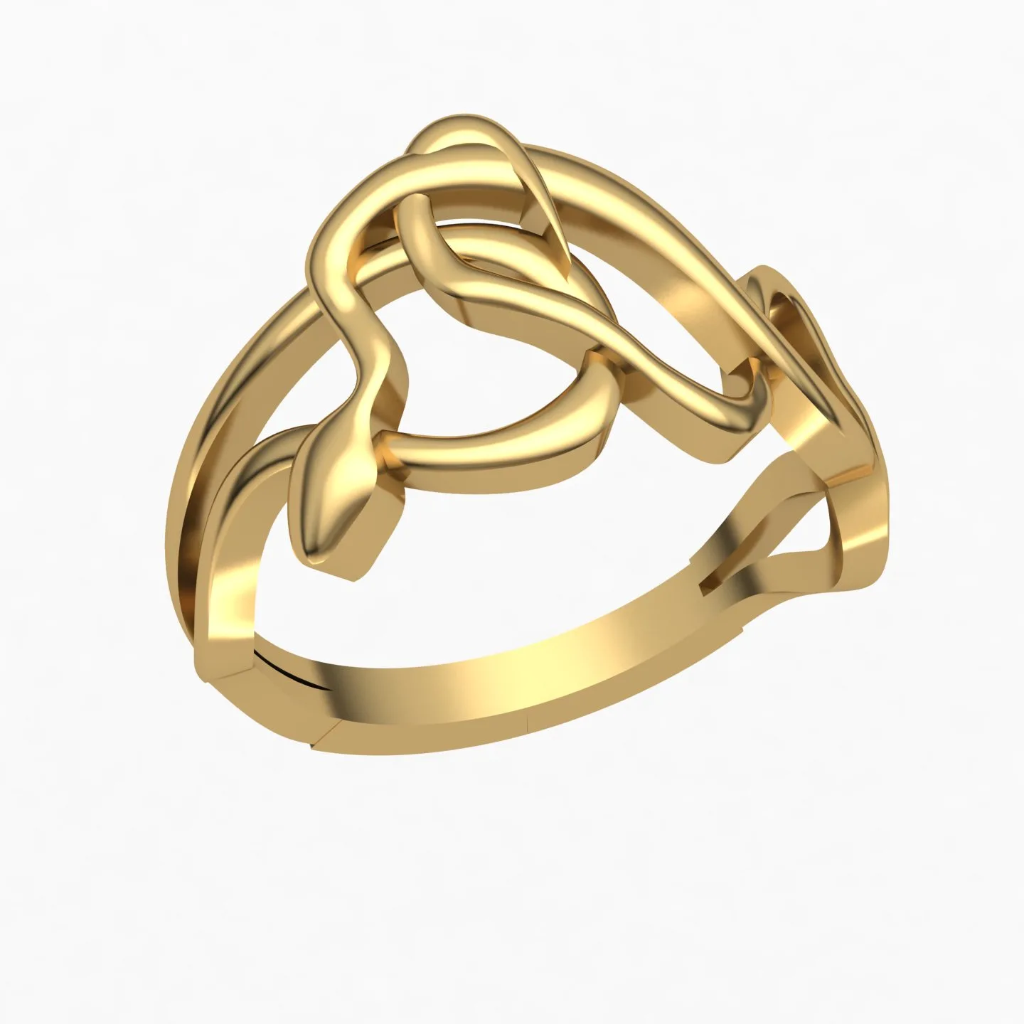 Snake Bangl Set Ring 3D Model — image 12