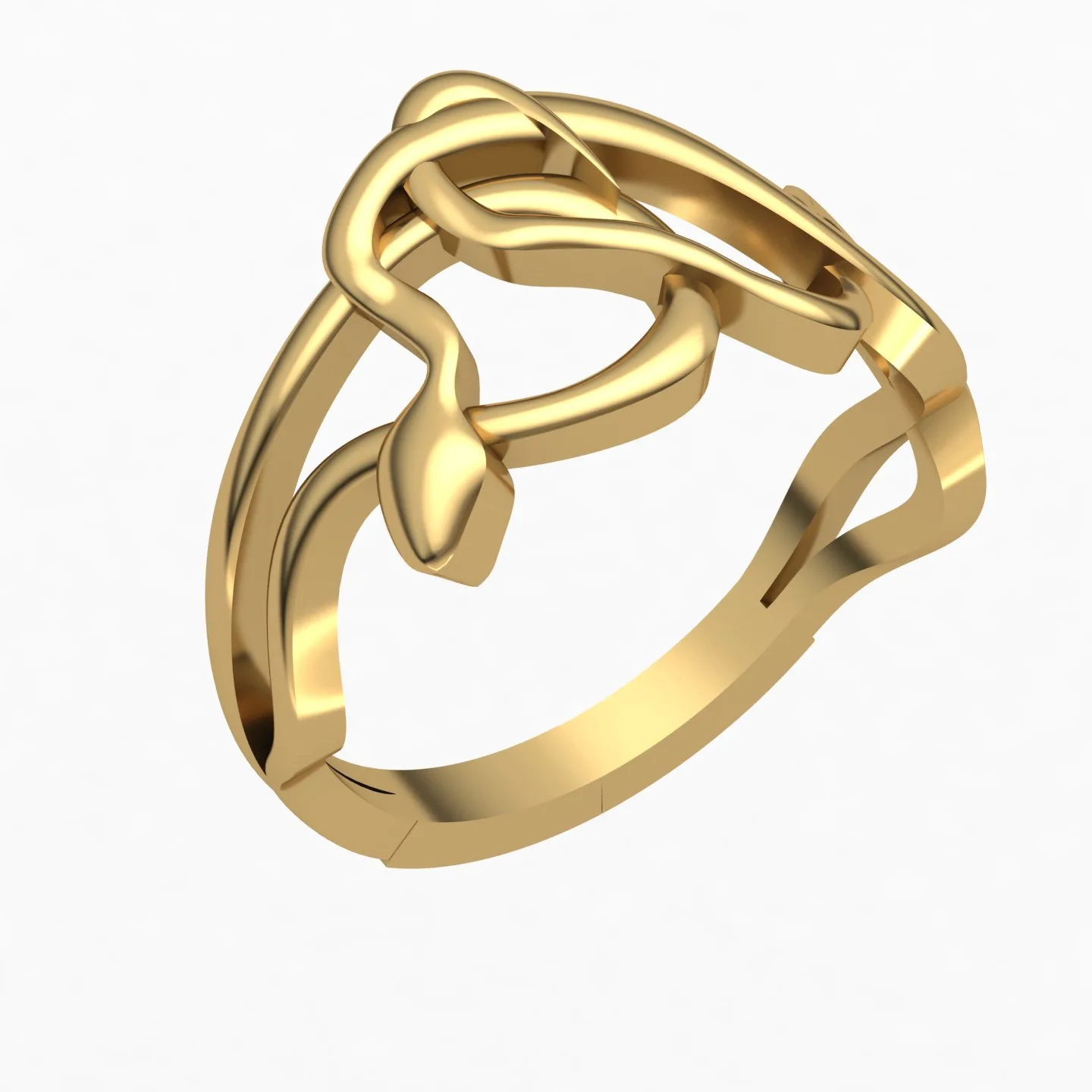 Snake Bangl Set Ring 3D Model