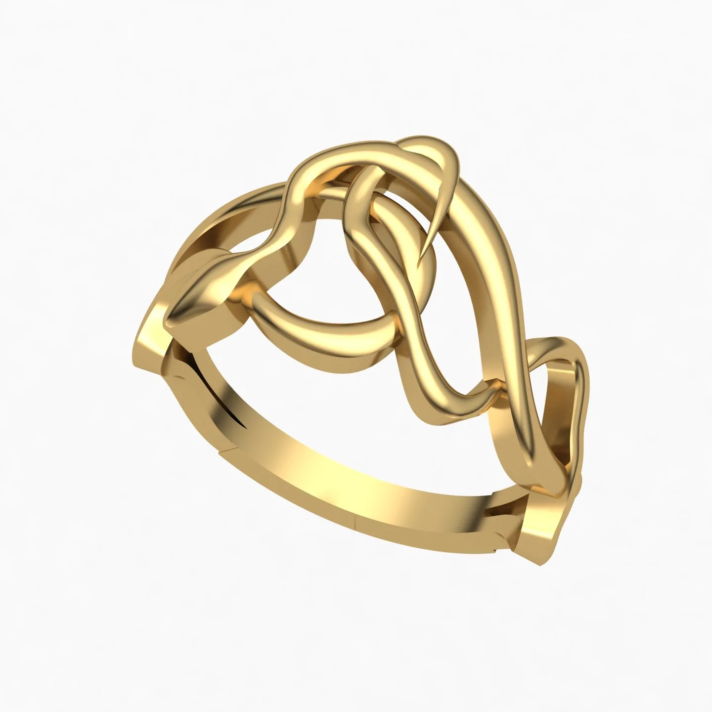 Snake Bangl Set Ring 3D Model — image 3