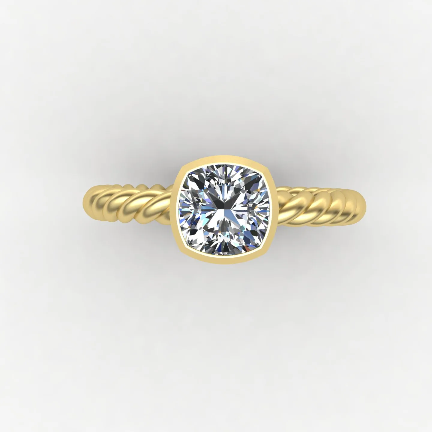 Women's Ring Solitaire Ring Code 04 3D Model — image 6