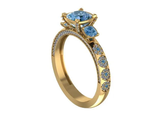 Solitaire Ring Code 01 3D Model — image 7