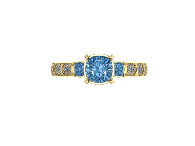Solitaire Ring Code 01 3D Model — image 2