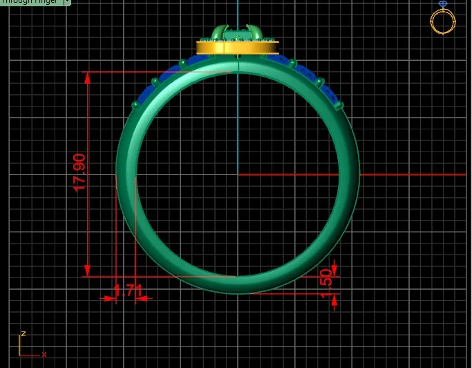 Ring Solitaire Ring Code 003 3D Model — image 6