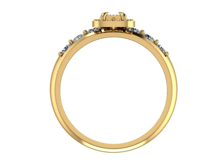 Ring Solitaire Ring Code 003 3D Model — image 4
