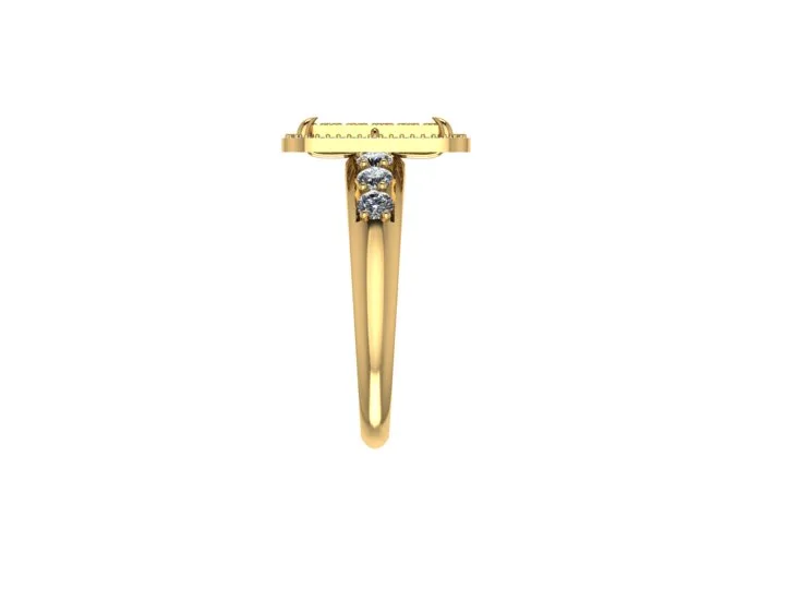 Ring Solitaire Ring Code 003 3D Model — image 3