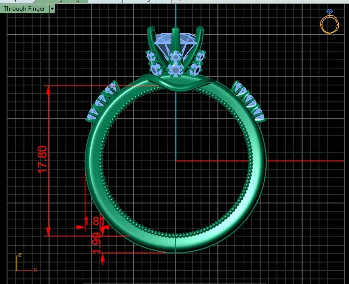 Ring Solitaire Ring Code 04 3D Model — image 6