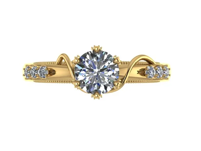 Ring Solitaire Ring Code 04 3D Model — image 2