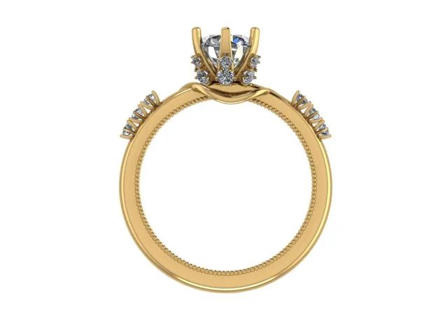 Ring Solitaire Ring Code 04 3D Model — image 3