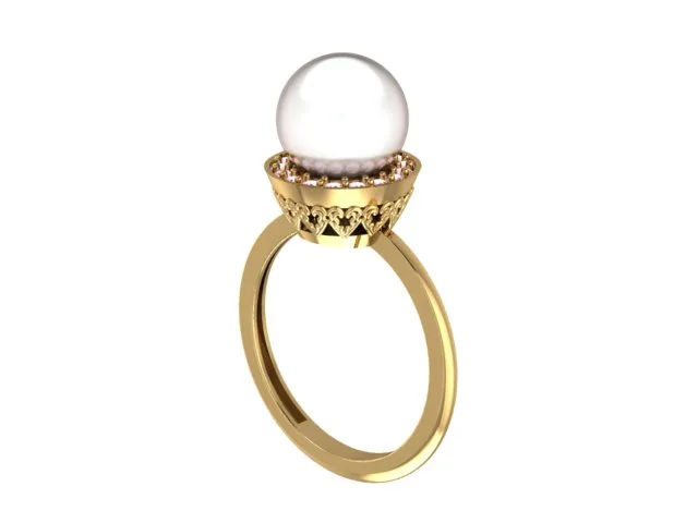 Ring Solitaire Ring Code 06 3D Model — image 8