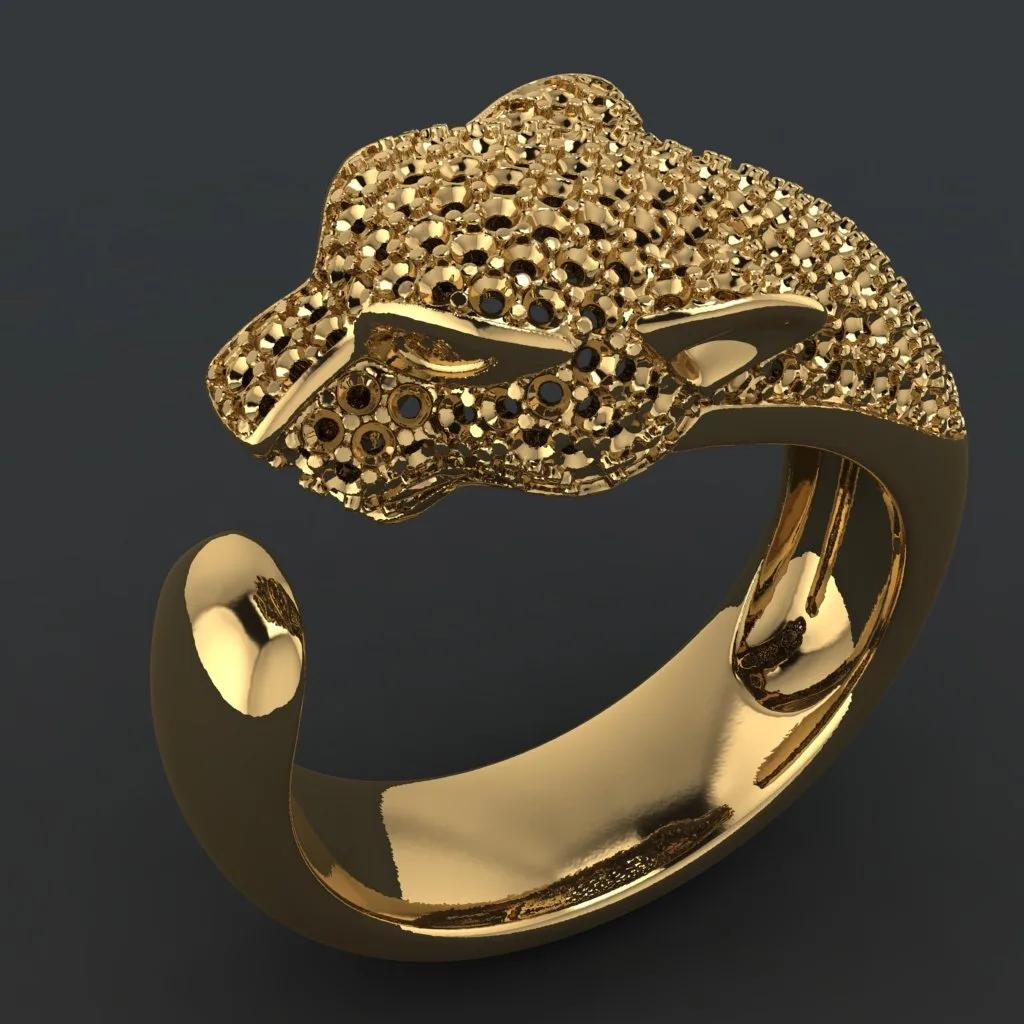 Cartier Tiger Ring panthere de cartier 3D Model
