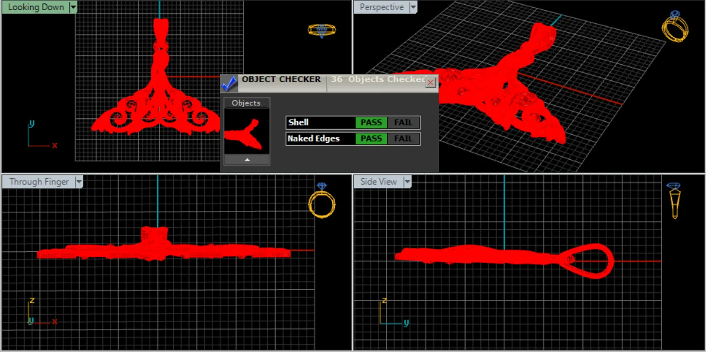Wing Dam Pendant 1001 3D Model — image 2