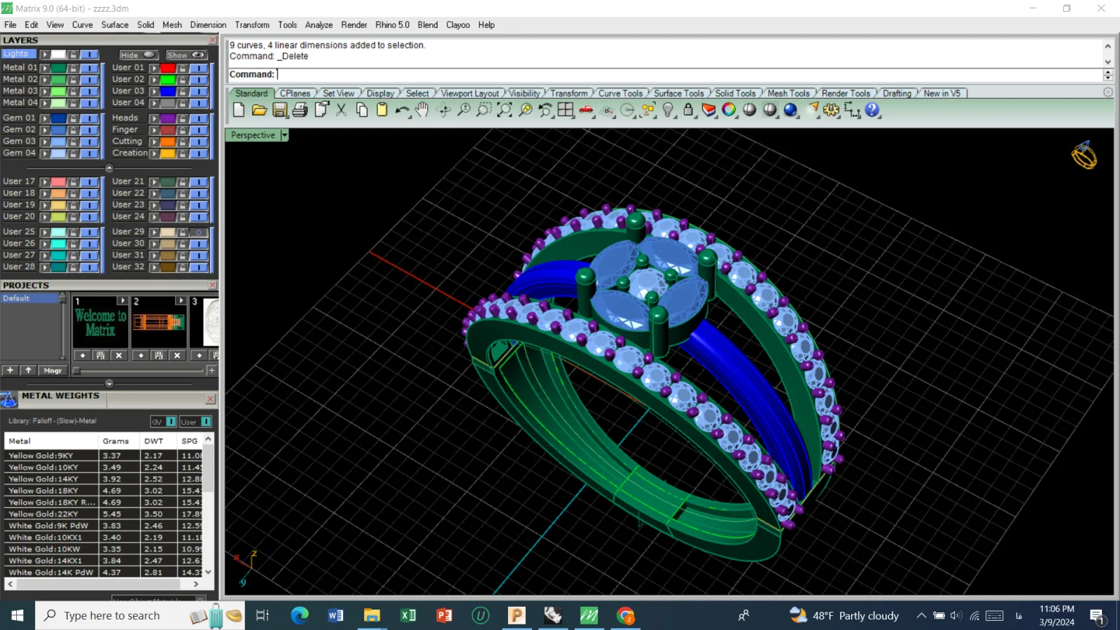 Ring Jewelry Code 02 3D Model — image 3