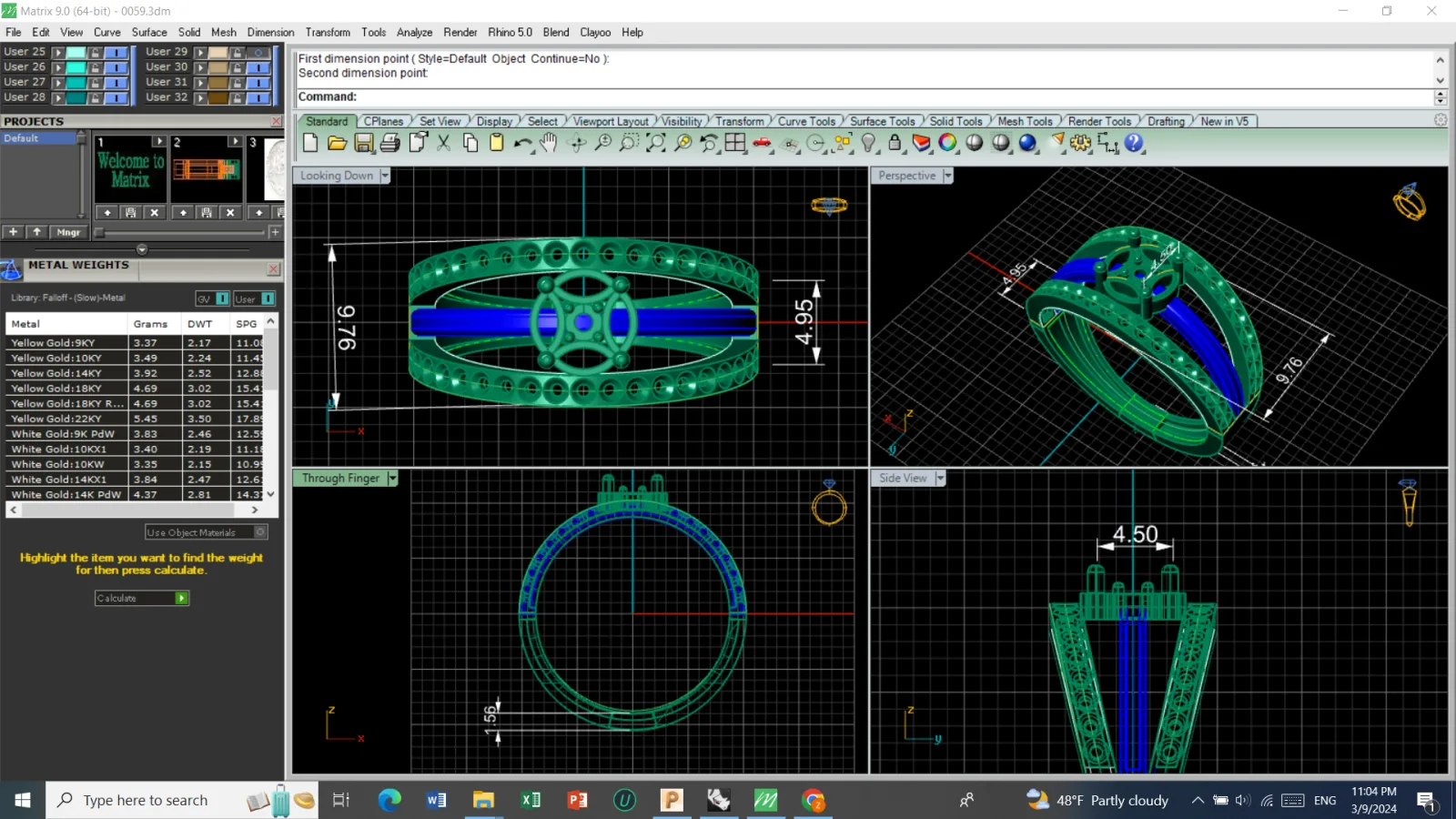 Ring Jewelry Code 02 3D Model — image 2