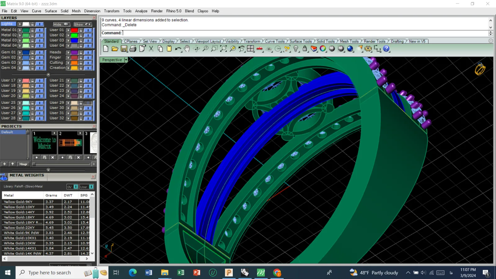 Ring Jewelry Code 02 3D Model — image 5