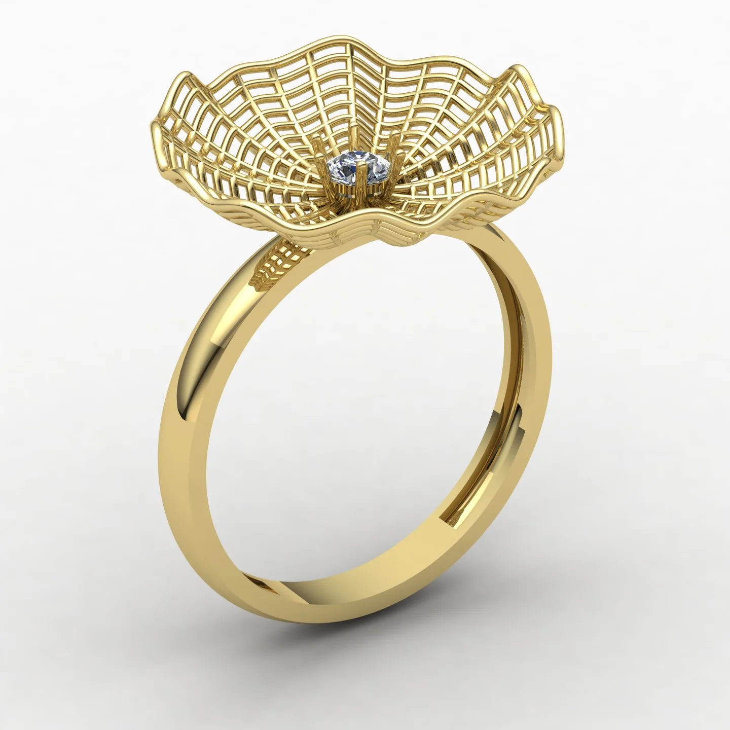 Flower Fyvzhn Ring Code 03 3D Model — image 5