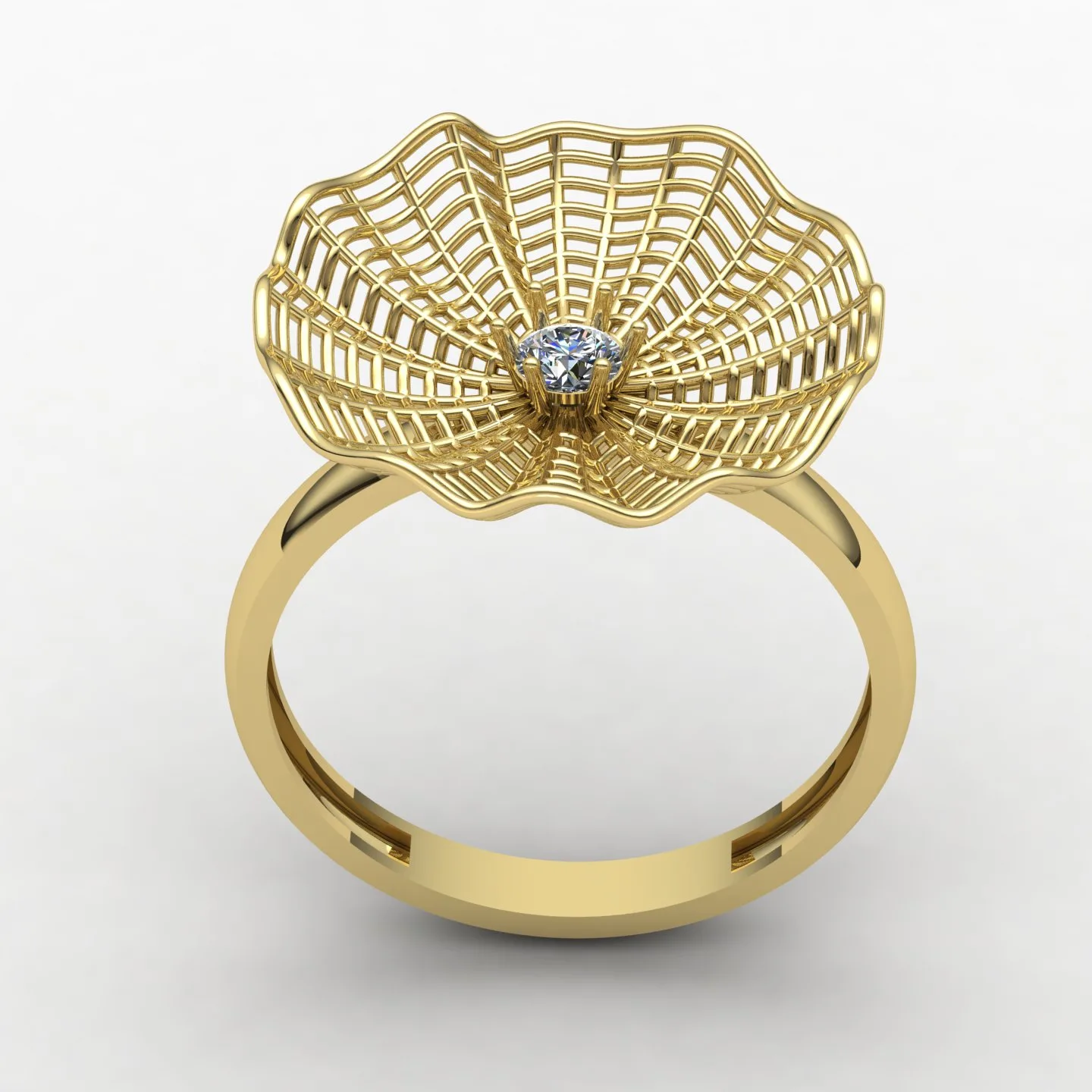 Flower Fyvzhn Ring Code 03 3D Model — image 3