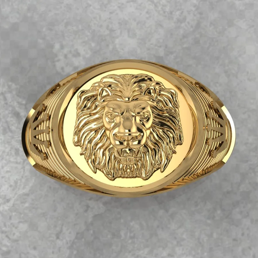 Men's Ring Code 02 3D Model — image 2