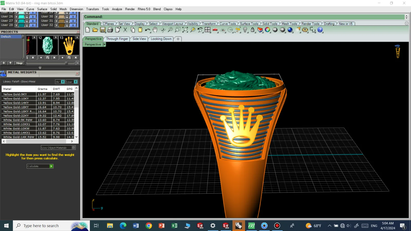 Men's Ring Code 02 3D Model — image 6