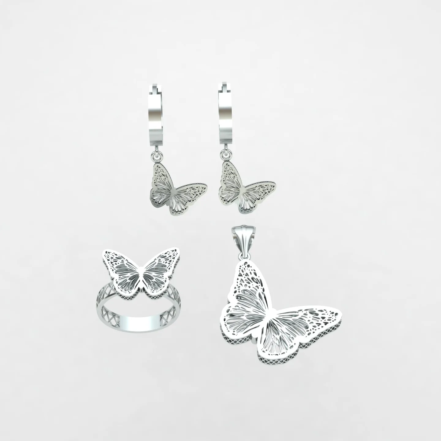 Butterfly Fyvzhn Half Set Code 01 3D Model — image 2