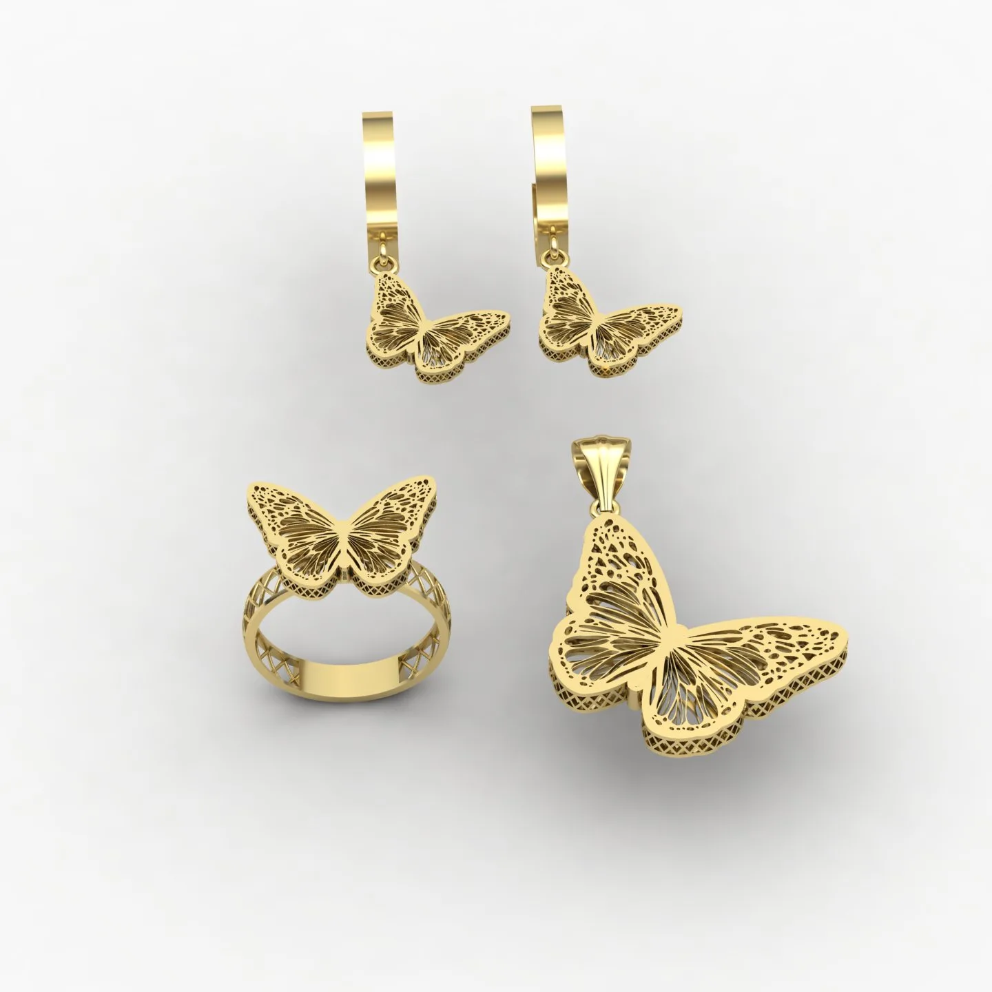 Butterfly Fyvzhn Half Set Code 01 3D Model — image 10
