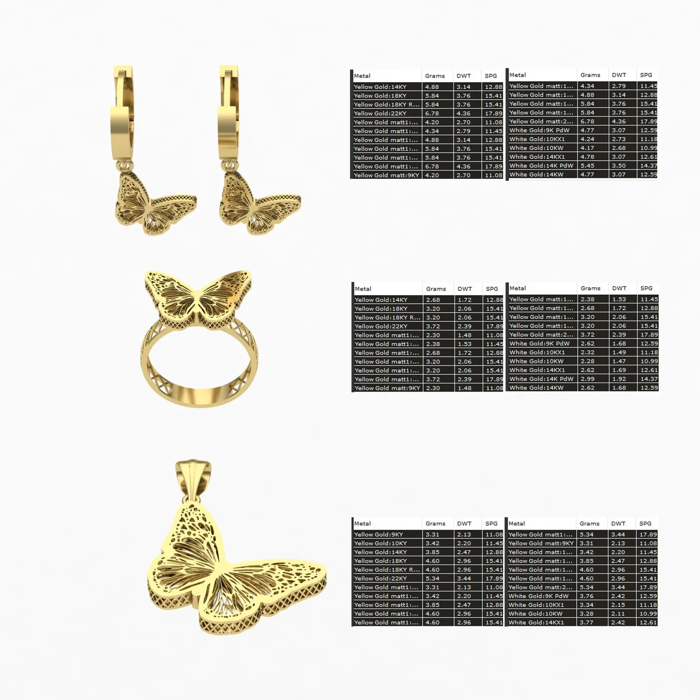 Butterfly Fyvzhn Half Set Code 01 3D Model — image 11