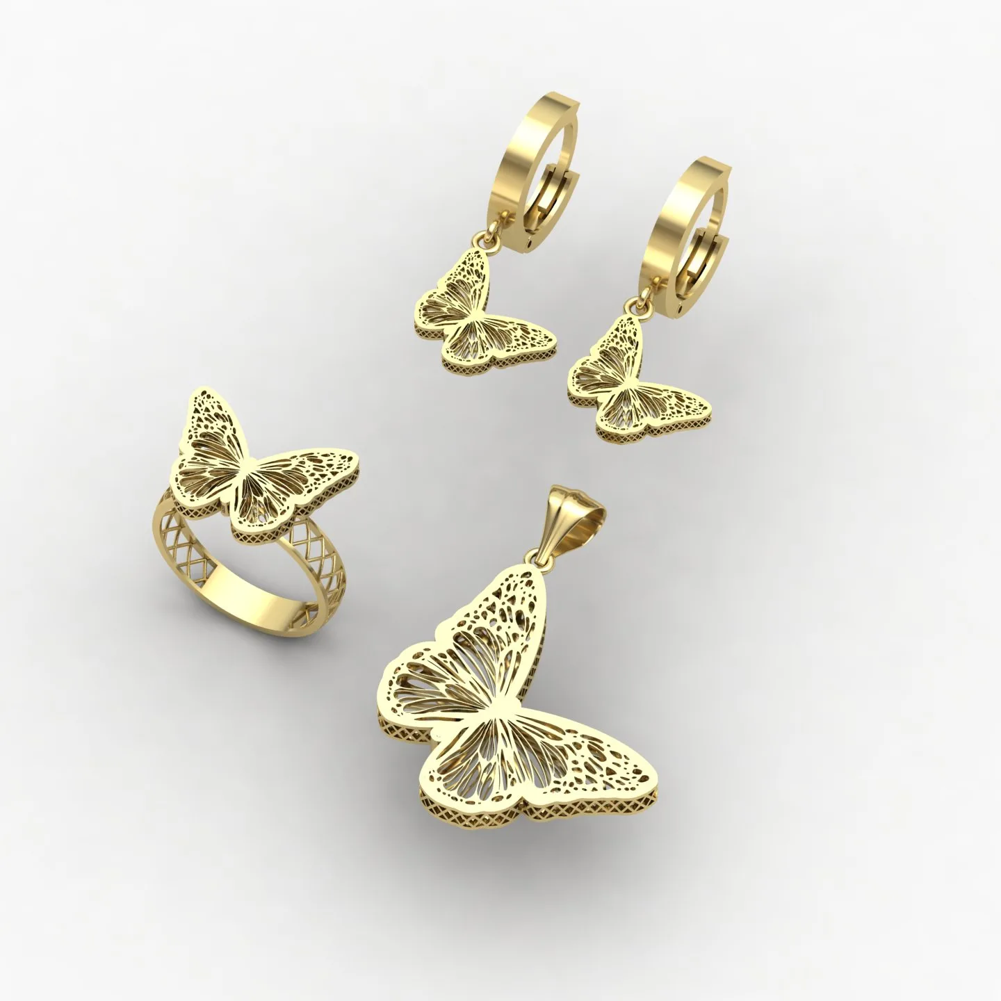 Butterfly Fyvzhn Half Set Code 01 3D Model — image 8