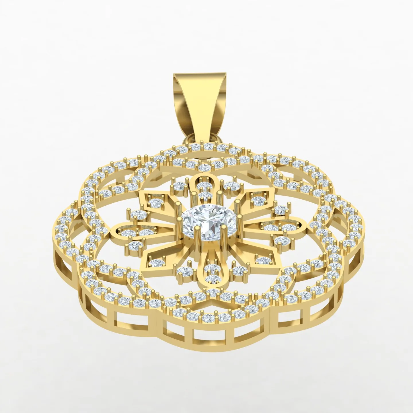 Geometric Pendant Code 01 3D Model — image 8