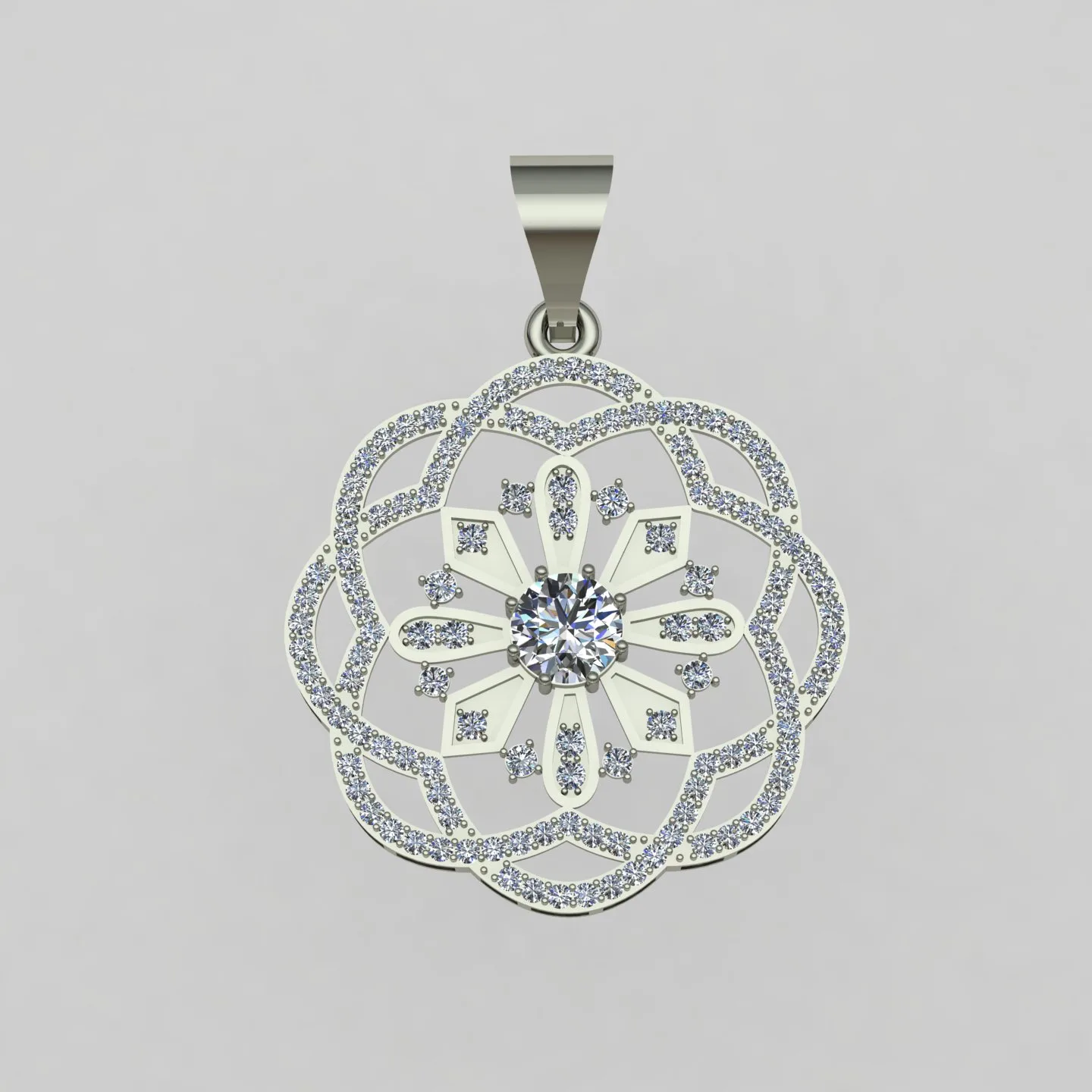 Geometric Pendant Code 01 3D Model — image 10