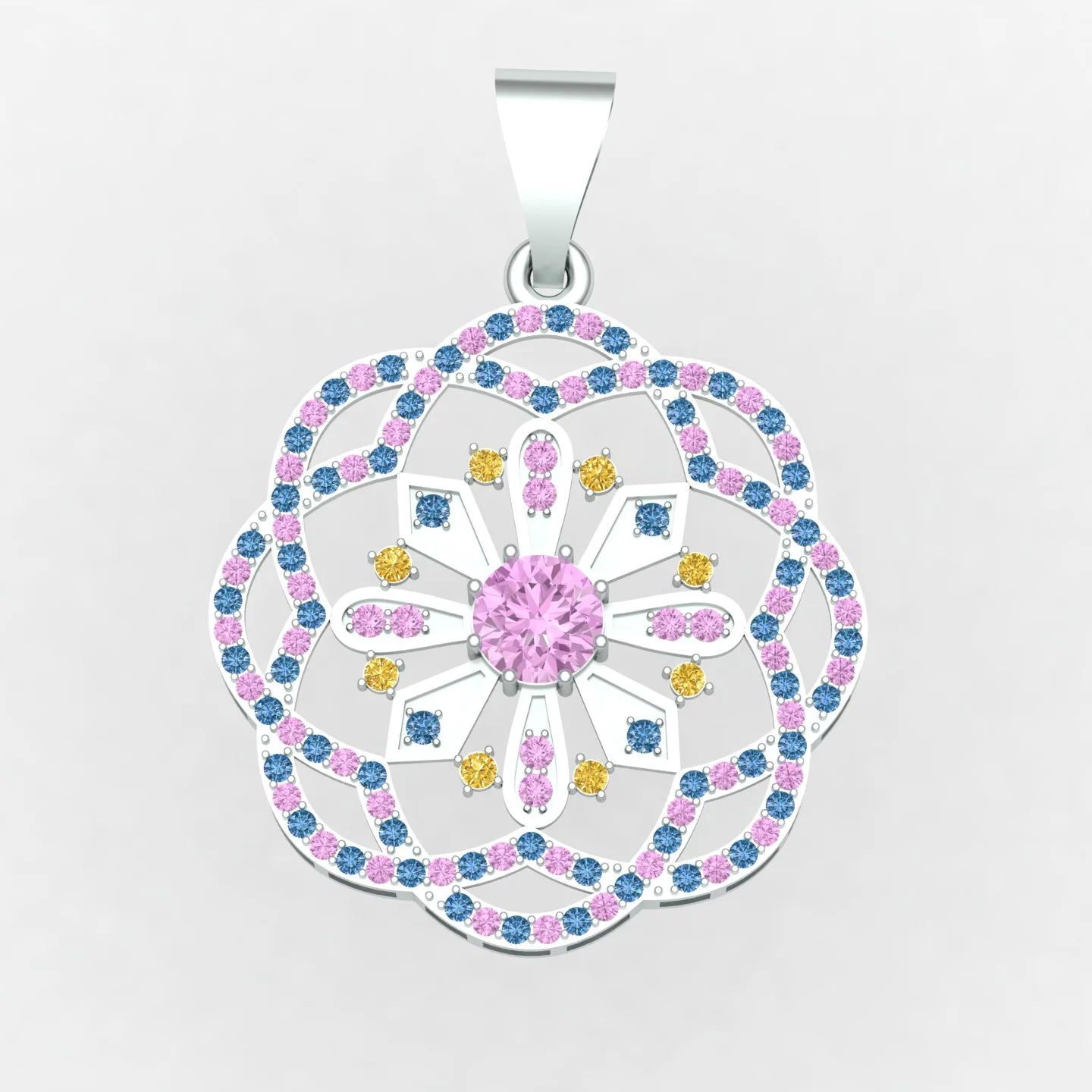 Geometric Pendant Code 01 3D Model — image 5